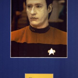 Brent Spiner as Data in Star Trek: The Next Generation – signed album page with mounted photo and COA