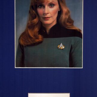 Gates McFadden as Beverly Crusher in Star Trek: The Next Generation – signed album page with mounted photo and COA