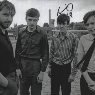 Peter Hook from Joy Division. signed 12"x8" photo with COA