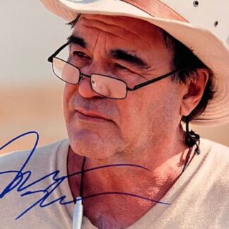 Oliver Stone known as Platoon director – signed 10"x8" photo with COA)