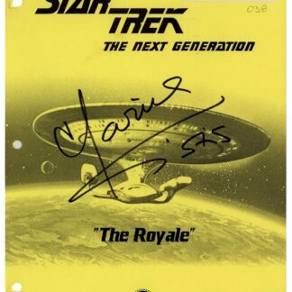 Star Trek: The Next Generation Marina Sirtis Signed Script – “The Royale”