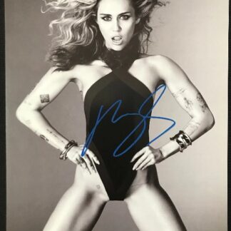 Miley Cyrus – signed 10"x8" photo with COA