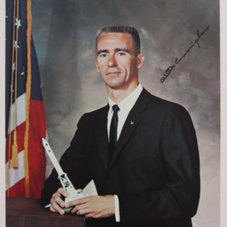 Walter Cunningham – Apollo 7 Crew – signed 10"x8" photo with COA