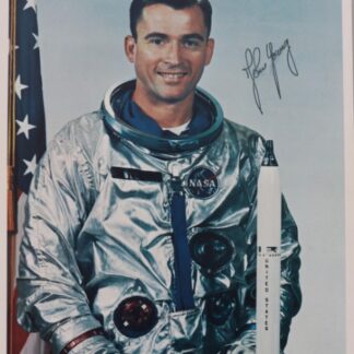 John Young – Gemini, Apollo and space shuttle Astronaut – signed 8"x10" photo with COA