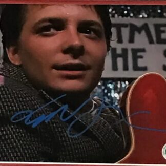 Michael J. Fox as Marty McFly in Back to the Future. Signed and framed 8"x10" photo with COA