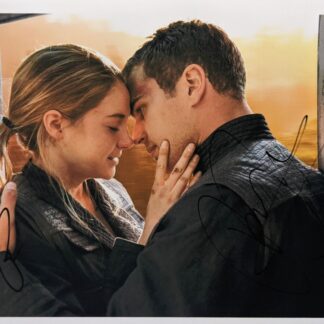 Shailene Woodley and Theo James in Divergent – DOUBLE signed 12"x9" photo with COA