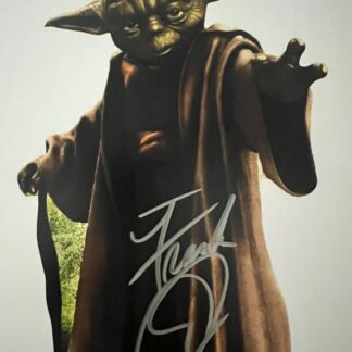 Frank Oz as Yoda puppeteer in Star Wars – signed 10"x8" photo with COA