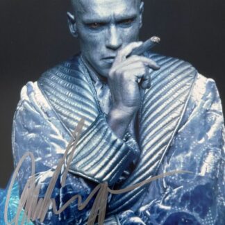 Arnold Schwarzenegger as Mr. Freeze in Batman & Robin – signed 10"x8" photo with COA