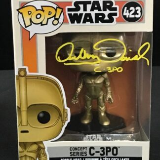 Anthony Daniels as C-3PO in Star Wars – signed Funko Pop #423 with COA