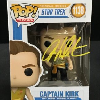 William Shatner as Captain Kirk in Star Trek – signed Funko Pop #1138 with COA