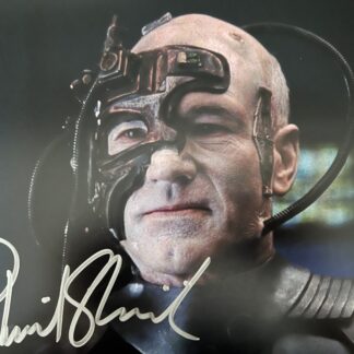 Patrick Stewart as Captain Jean-Luc Picard in Star Trek: The Next Generation - signed photo 10" x 8" with COA