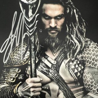 Jason Momoa as Aquaman – signed 10"x8" photo with COA