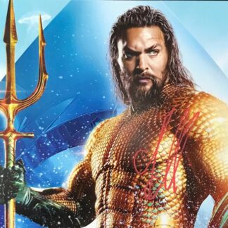 Jason Momoa as Aquaman – signed 10"x8" photo with COA