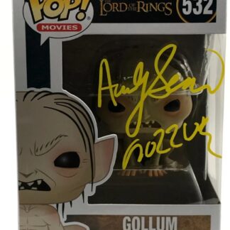 Andy Serkis as Gollum in The Lord of the Rings – signed Funko Pop #532 with COA