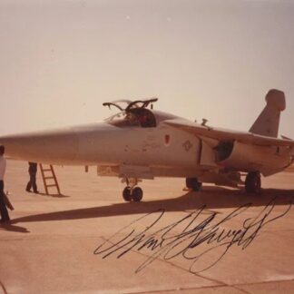 Pete Knight, X-15 & X-24 Test Pilot. Signed 5"x3.5" photo