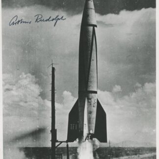 Arthur Rudolph – German V-2 Rocket Engineer & NASA Director – signed 10"x8" photo with COA