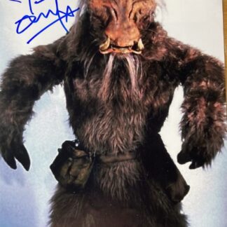 Tim Dry as J’Quille in Star Wars: Return of the Jedi. Signed 10"x8" photo with COA