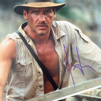 Harrison Ford as Indiana Jones in Indiana Jones. Signed 8"x10" photo with COA