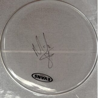 Nick Mason Pink Floyd – signed drum head with COA