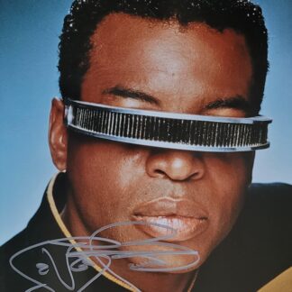 LeVar Burton as Geordi La Forge in Star Trek: The Next Generation – signed 10"x8" photo with COA