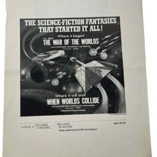 The War of the Worlds (1953) & When Worlds Collide (1951) – Original Press Book