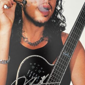 Kirk Hammett of Metallica – signed 8"x10" photo with COA