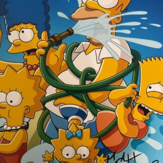 Matt Groening creator of The Simpsons. Signed 10"x8" photo with COA
