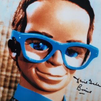 Graham David as the voice of Brains in Thunderbirds – signed 10"x8" photo with COA