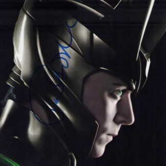 Tom Hiddleston as Loki in Marvel’s The Avengers - signed 10"x8" photo with COA