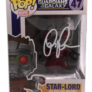 Chris Pratt as Star-Lord in Guardians of the Galaxy - signed funko pop #47 - with COA