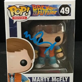 Michael J. Fox as Marty McFly in Back to the Future - signed funko pop #49 - with COA