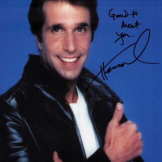 Henry Winkler as The Fonz in Happy Days – signed 10"x8" photo with COA