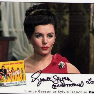 Eunice Gayson as Sylvia Trench in Dr. No – signed 10"x8" photo with COA