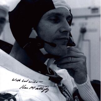Ken Mattingly Apollo 16 – signed 10"x8" photo with COA