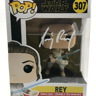 Daisy Ridley as Rey in Star Wars – signed Funko Pop #307 with KB COA