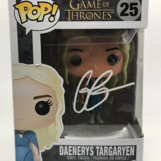 Emilia Clarke as Daenerys Targaryen in Game of Thrones – signed Funko Pop #25 with KB COA