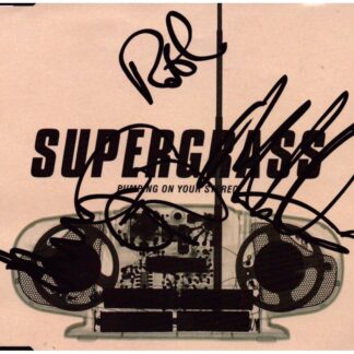 Supergrass – Pumping on Your Stereo – multi signed CD sleeve - with COA