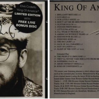 Elvis Costello – King of America – signed CD with COA