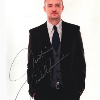 Justin Timberlake - signed 11"x8" photo with COA
