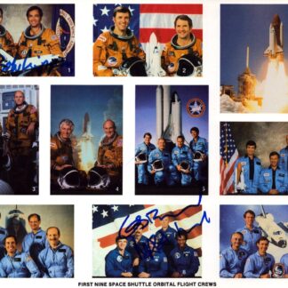 Bob Crippen & Guion Bluford – signed 10"x8" photo with COA