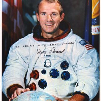 Astronaut Vance Brand – NASA Apollo–Soyuz Test Project – signed 10"x8" photo with COA