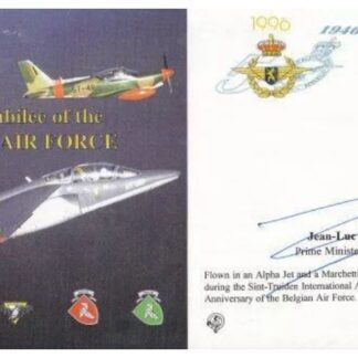 Jean‑Luc Dehaene – Golden Jubilee of the Belgian Air Force signed commemorative cover with COA