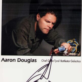 Aaron Douglas as Chief Galen Tyrol in Battlestar Galactica – signed 10"x8" photo with COA