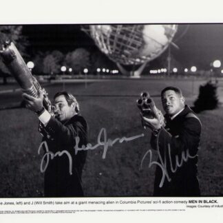 Tommy Lee Jones and Will Smith as Agent K and Agent J in Men in Black – signed 10"x8" photo with COA