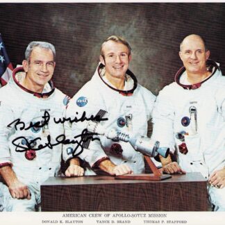 Deke Slayton - signed 10"x8" photo with COA