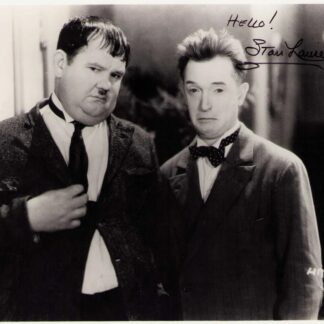 Stan Laurel – signed vintage Laurel and Hardy still – 10"x8" photo with COA