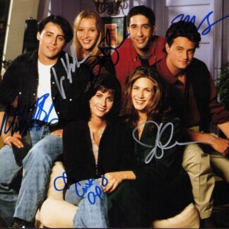 Friends – signed by all six main cast members – signed 10"x8" photo with COA
