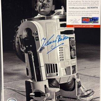 Kenny Baker as R2‑D2 in Star Wars – signed 10"x8" photo with PSA/DNA COA