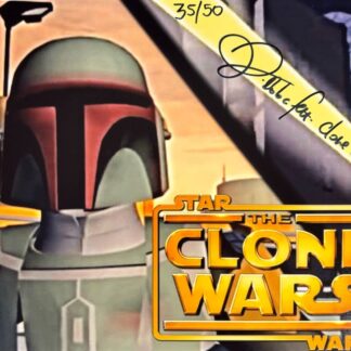 Daniel Logan as Boba Fett in Star Wars: The Clone Wars – signed 10"x8" limited edition photo 35/50 with COA