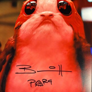 Brian Herring as Porg in Star Wars: The Last Jedi – signed 10"x8" photo with COA